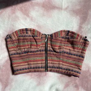 Forever 21 Tribal Print Crop Top